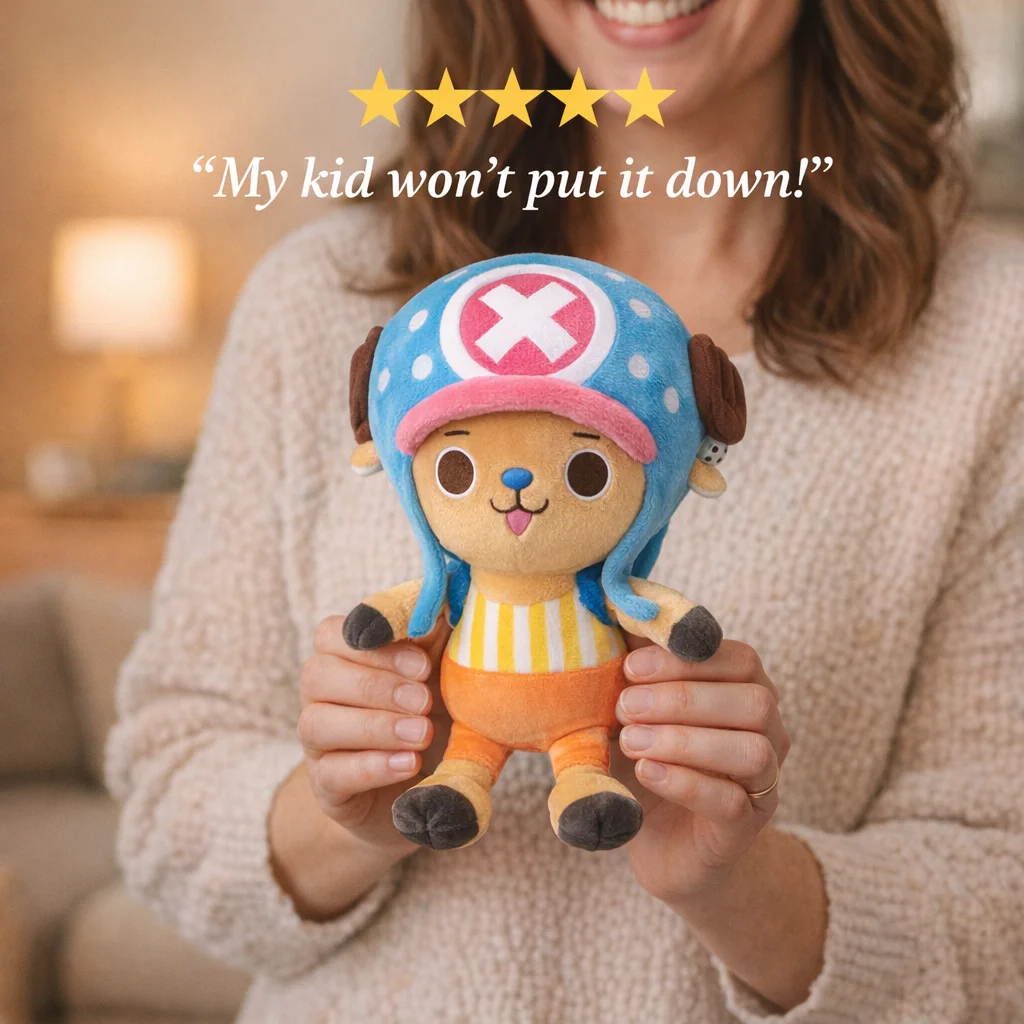 Tony Tony Chopper Plush Figure - lifestyle view